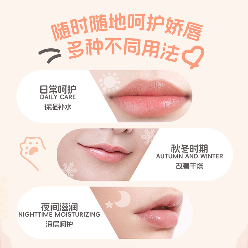 Nicor Milk Moisturizing Lip Balm Moisturizing and Protective Shi Hydrating Men and Women Fruity Better Couple Lip Balm for Delivery