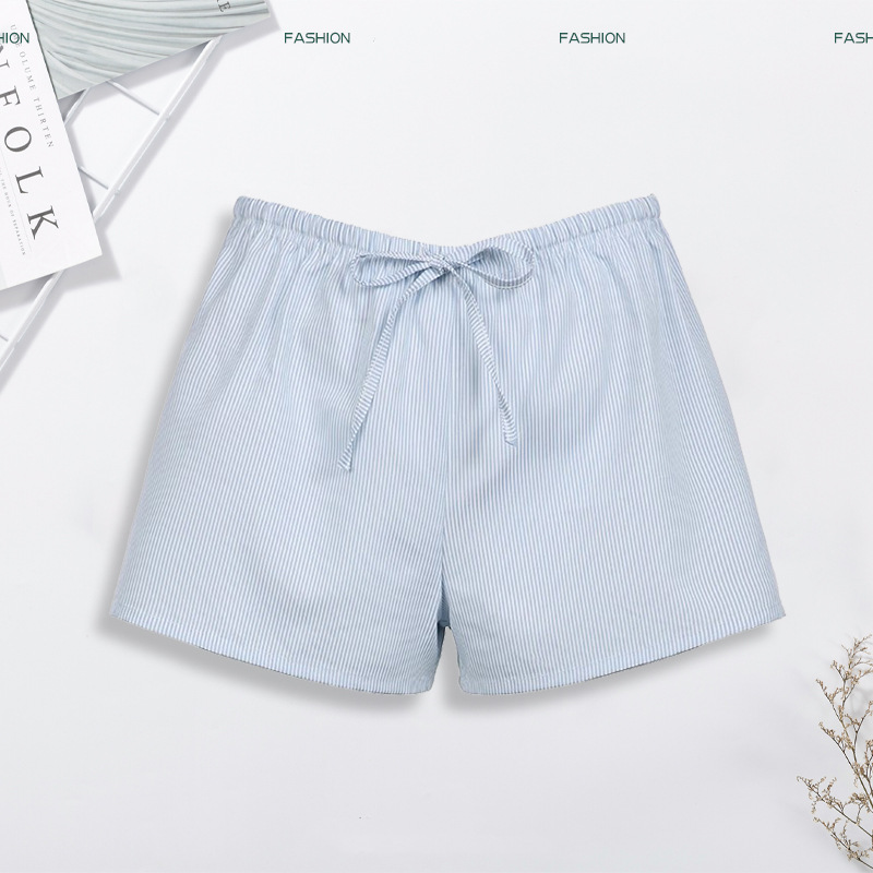 Parques acuáticos que cubren la carne y adelgazan bikini a rayas pantalones cortos sueltos vacaciones playa traje de baño sexy fabricante de origen femenino