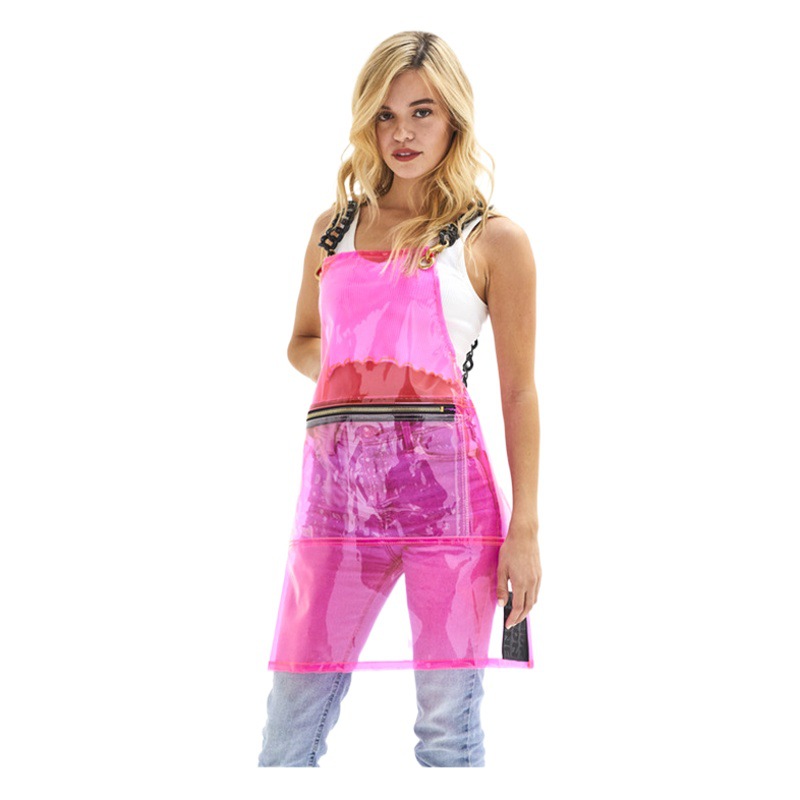 Delantal de TPU transfronterizo impermeable y a prueba de aceite, delantal de pintura artística, delantal de chef, barbero, ropa de trabajo para productos acuáticos, delantal de cocina