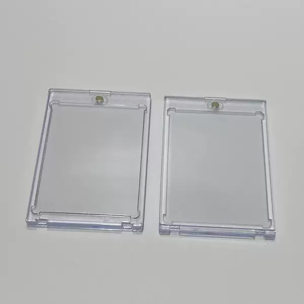 Strong Magnetic Card Holder 35Pt Magnetic High-Definition Transparent Card Sleeve Star Card Case Protective Cover Storage Collection Card Box in Stock
