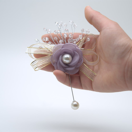 026th Day Korean Flower Brooch for Women, Fashion Accessory, Grand and Fresh, Coat Pin, Cardigan Pin, Elegant Autumn Flower Brooch