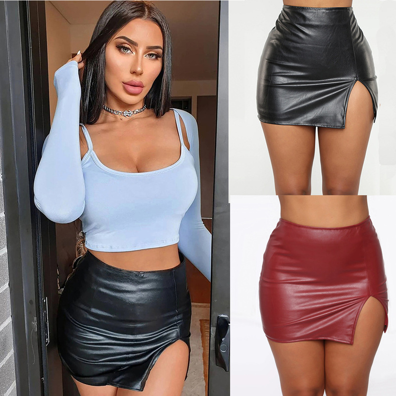 Pu Short Skirt for Women Independent Station Temu Amazon Hot Cross-Border Sexy Ultra-Short Leather Skirt Nightclub D11 Pu Short Skirt for Women Independent Station Temu Amazon Hot Cross-Border Sexy Ultra-Short Leather Skirt Nightclub D11