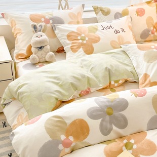 Pure Cotton Quilt Cover Single Piece 180X200X230 Twill Single Student Dormitory Mattress Cover 100 Cotton Quilt Cover 1.5