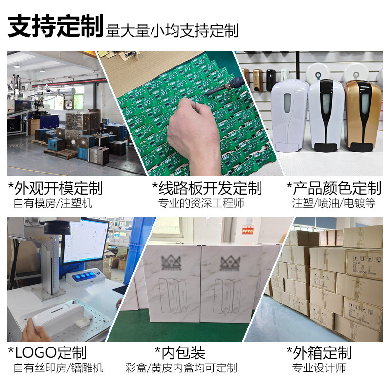 メーカー直供手動石けん液器壁掛け式プラスチック泡手洗い液箱1000ml大容量手洗い液器|undefined