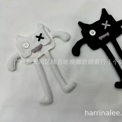 2024年夏の新商品スポット緑橘黒大眼怪ピンかわいいアニメ補助材料服子供服布貼り