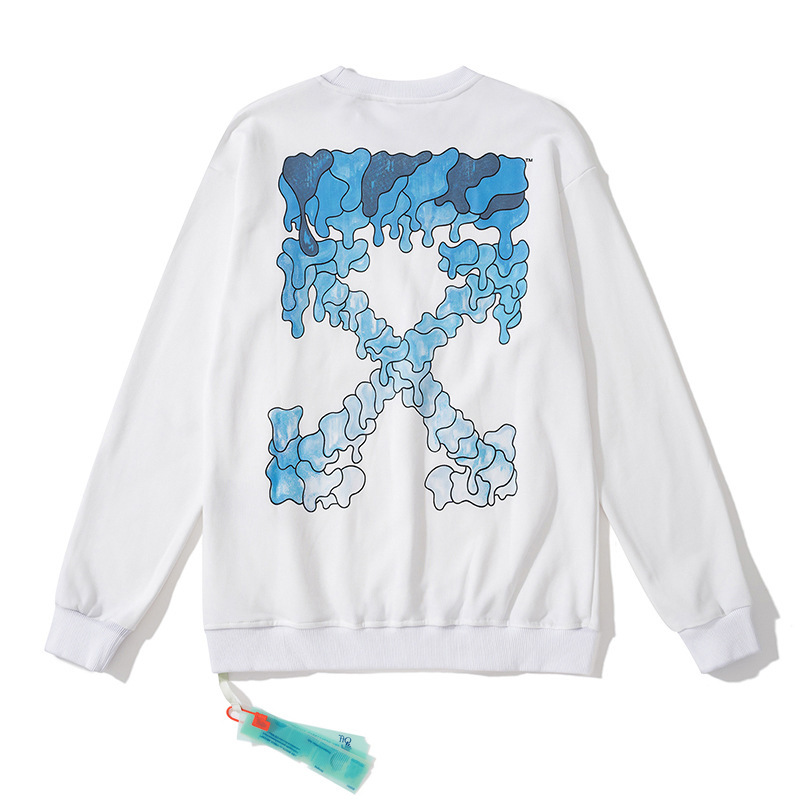 【Off秋冬シリーズ】OW矢印落書き花火99ゴムプリントパーカーカップルジッパーパーカーズボン|undefined