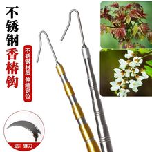 香椿钩槐花钩不锈钢伸缩杆镰刀杆摘神器摘果工具配件伸缩杆