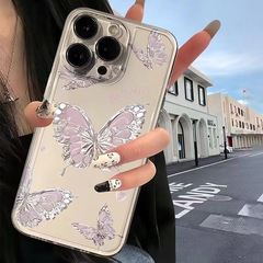 キラキラ蝶は栄光300少女mate70pro華為携帯ケースP70転倒防止nova13proに適している