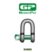 荷兰正品Greenpin大吨位G4151弓形卸扣D型C型带螺母船舶吊装起重
