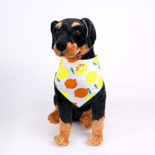 Cross-Border Cute Style Pet Saliva Towel, Cat Plaid Bib, Christmas Accessories, Small Size Dogs Dog Triangle Towel