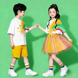 六一儿童演出服幼儿园班服合唱舞蹈表演服小学生啦啦队服装春季款