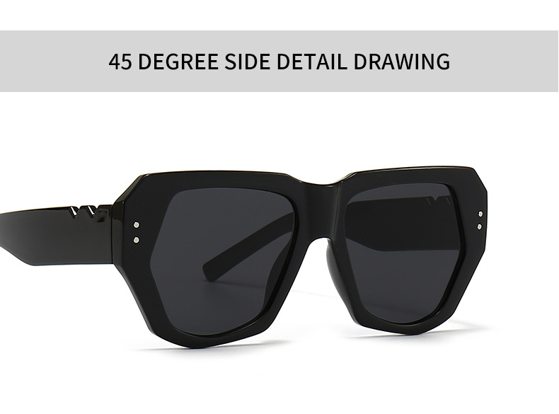 PC, UV400 Protection Lens Material Polygon Glasses Style Street Occasion Retro PC UV400 Protection Polygon Full Frame Women's Sunglasses
