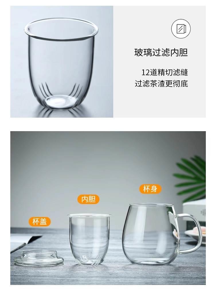 Heat-Resistant Glass Tea Tumbler 350ml with Infuser and Straw for Loose Leaf and Flower Tea specifications