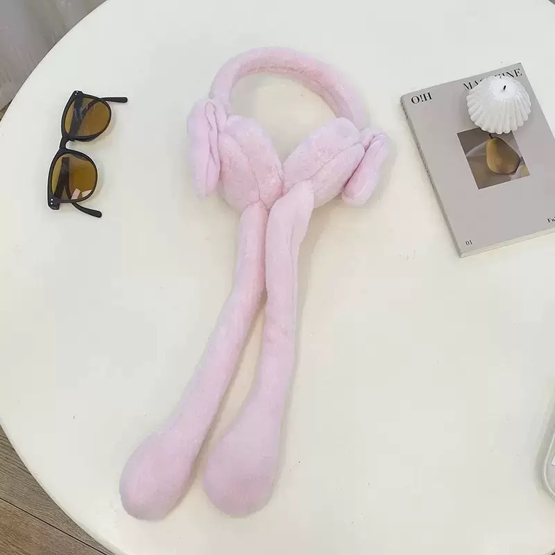 子供用イヤーマフ韓国風ウサギ耳イヤーマフ暖かい耳保護女の子冬の新しいイヤーバッグプラスベルベット厚みのあるイヤーウォーマー|undefined