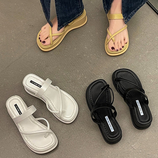 Ll Xiaofangku Studio Women's Summer Outer Wear 2024 New Style Small Flip-Flops
