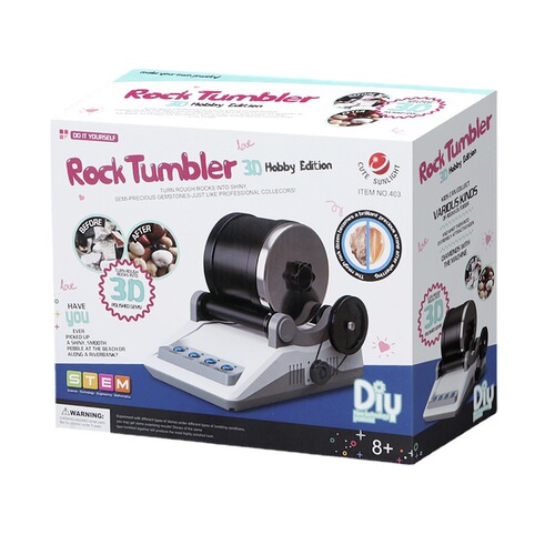 Children's Fun Electric Gemstone Polisher Physical Science Experiment Set DIY Stone Polisher Test Toy