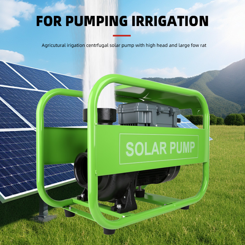 Bomba solar de superficie 3 "110V1500w alta elevación gran flujo de riego agrícola DC bomba solar de autoaspiración