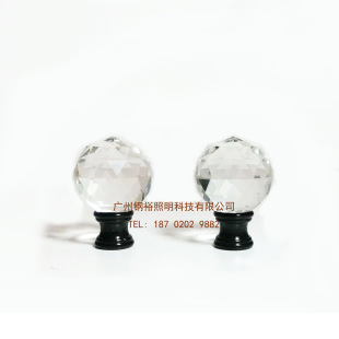 Crystal decorative cap table lamp head Hafo frame flying button lampshade horn bracket grain head Amazon exclusive decorative head