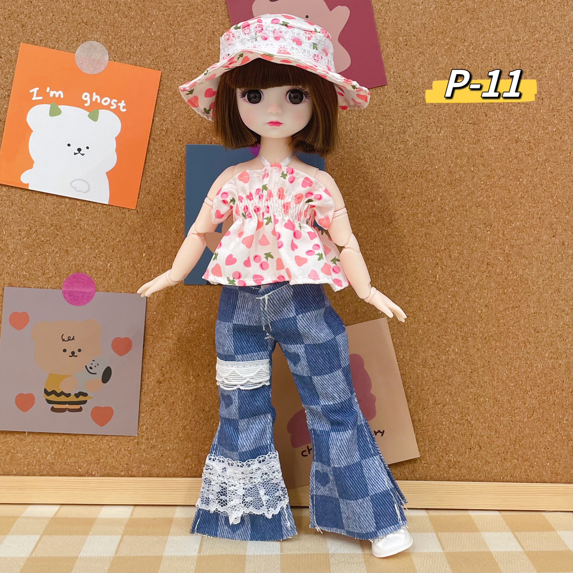 Boneca bjd princesa 30cm com 6 articulações presente aniversário_voghion.com