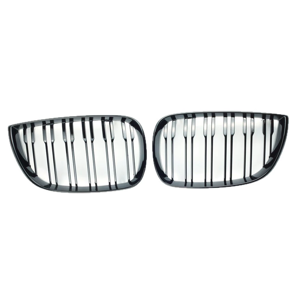 Applicable to 04-11 BMW 1 Series E81E87 modified front face front bar middle network air grille double single bar