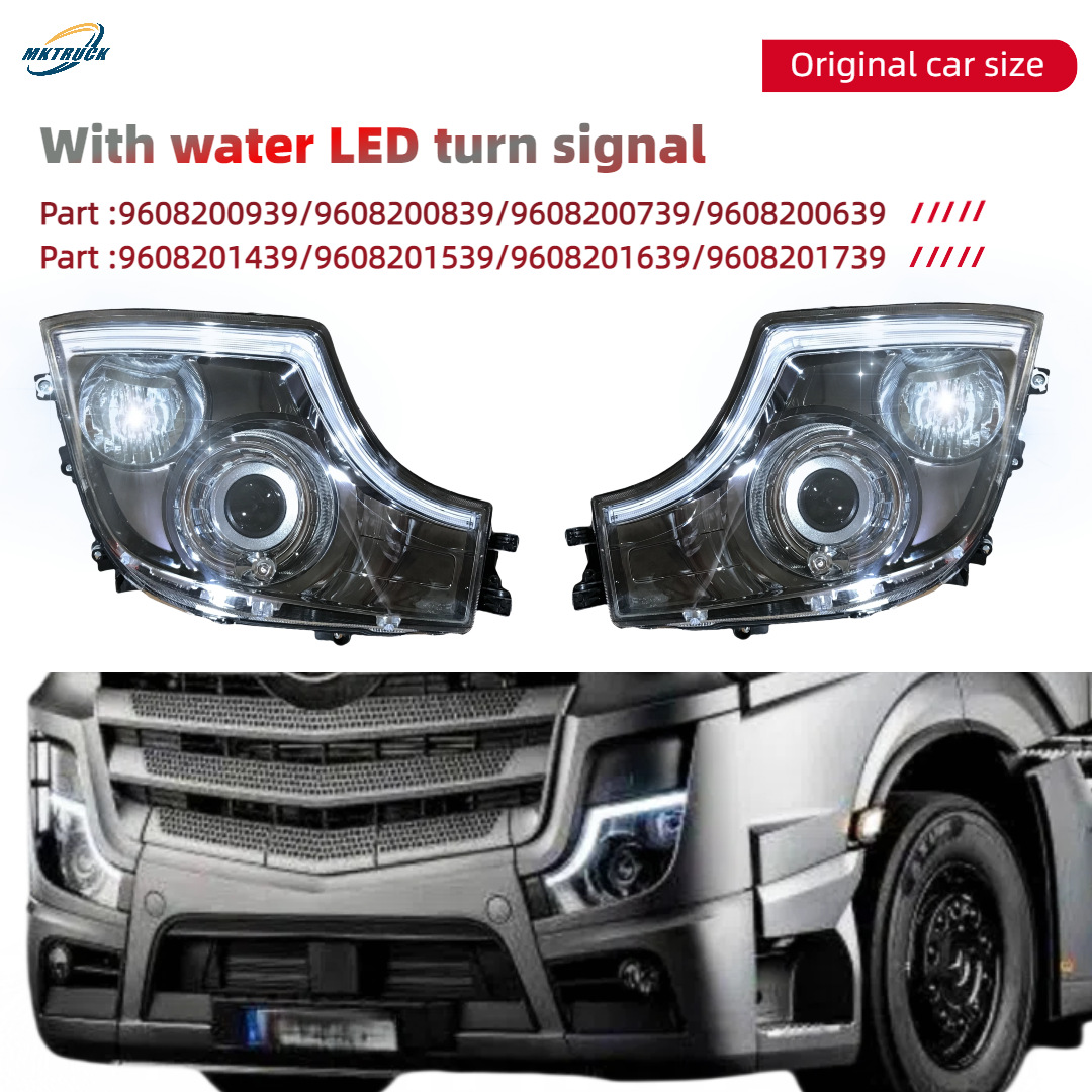LED adecuado para Mercedes MP5 conjunto de faro lente de flujo de dirección 9618206639 / 9618206739