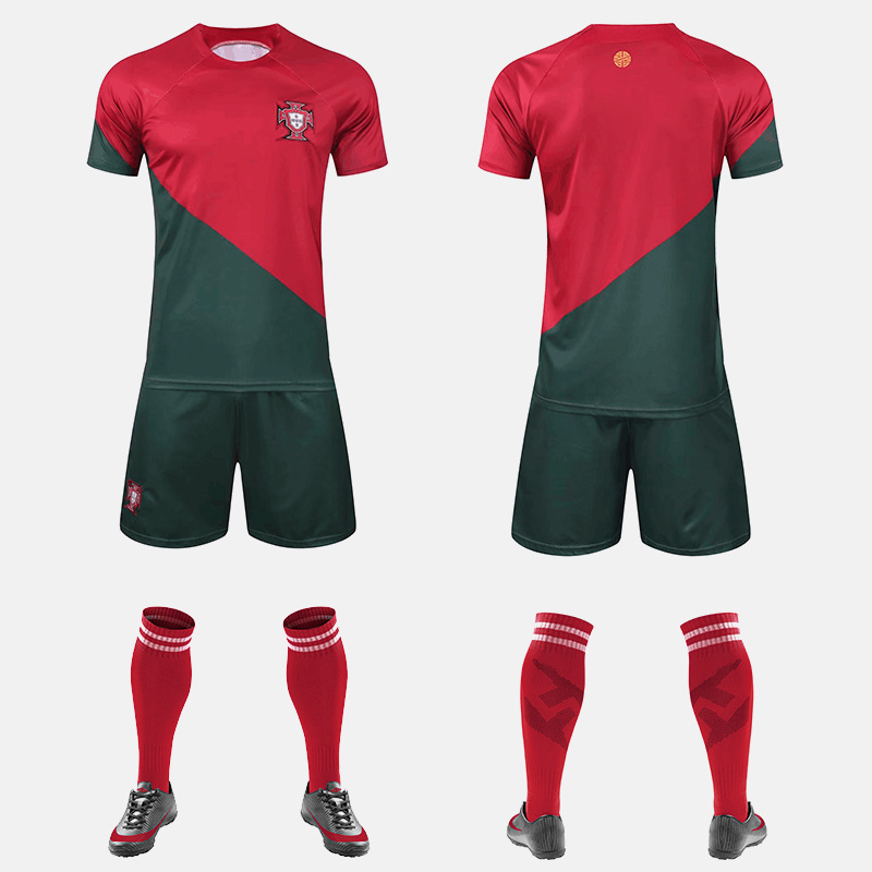 2022ワールドカップクラブサッカー服男女成人子供服セットカスタム印刷メッシcロサッカー服