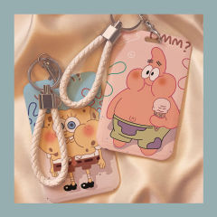 Spongebob Squarepants Big Star hard card set meal card bus subway water card access card ID protective cover with lanyard