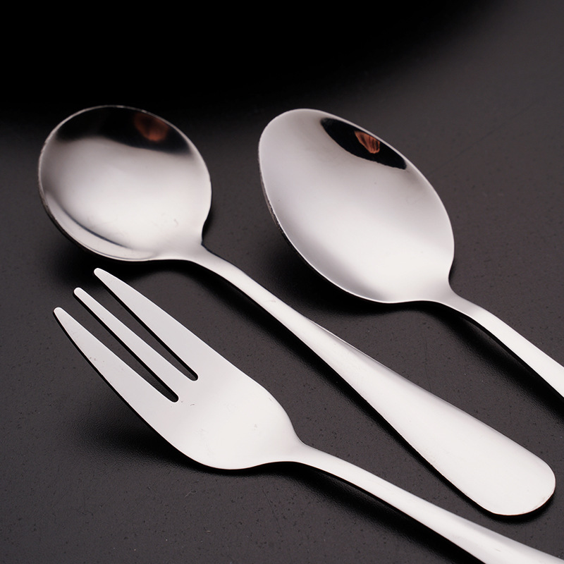 Acero inoxidable cucharas de comidas occidentales cucharas de platos cucharas de café cucharas de postre cucharas de café cucharas de salsa cucharas de platos