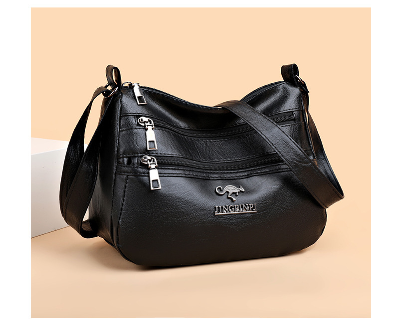 High 2024 new multi-layer women's soft leather with large capacity and good quality single shoulder diagonal cross bag_voghion.com