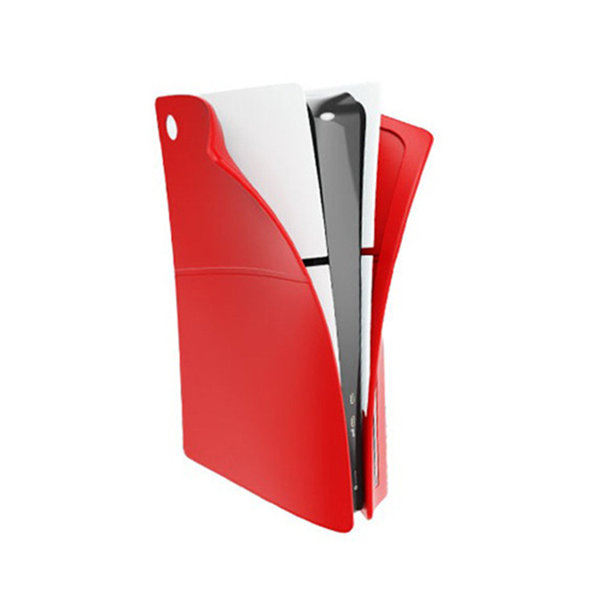 PS5 Slim host funda de silicona delgada cubierta de la superficie de la máquina delgada cubierta protectora Slim host Shell cubierta protectora de silicona