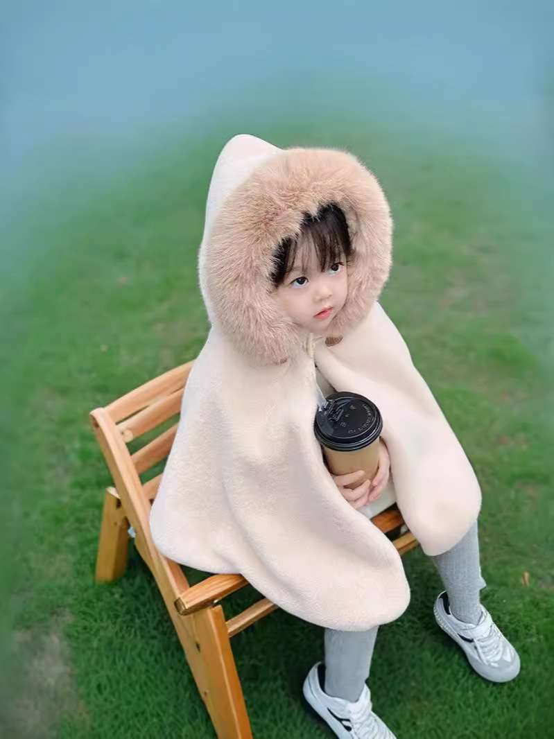 Ropa de bebé de peluche capa de recién nacido capa de otoño y invierno engrosar bebés de doble capa de chaqueta de lana de niñas