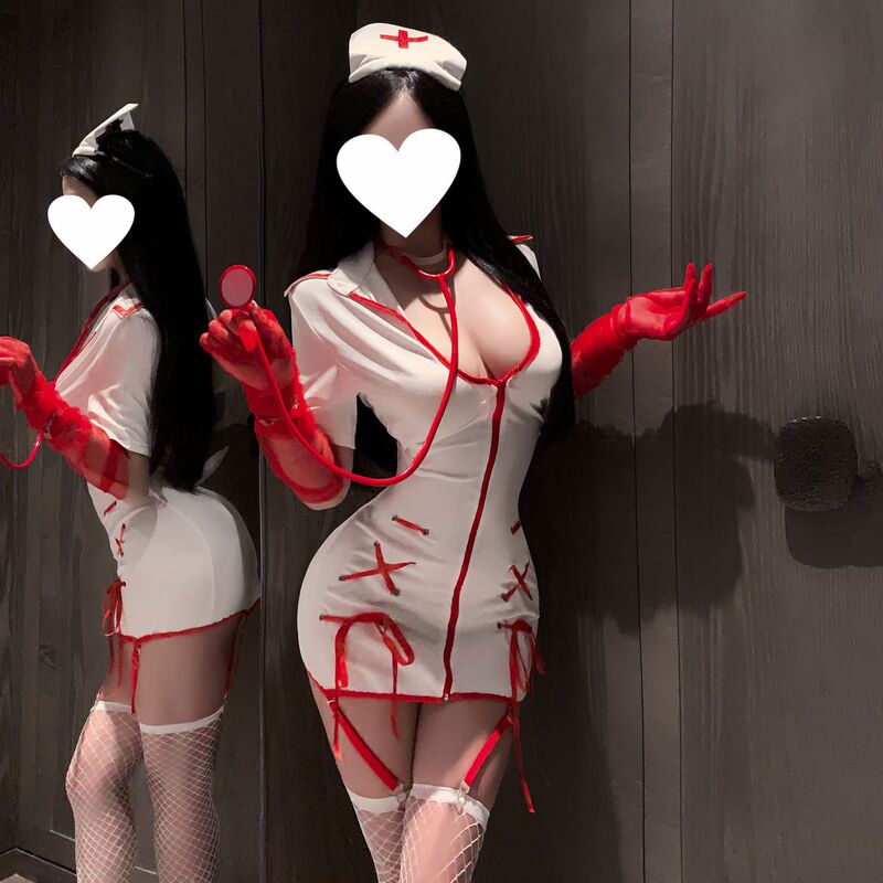 Cross-Border Party Festival Carnival Cosplay Role-Playing White Nurse Uniform Sexy Lingerie Role-Playing