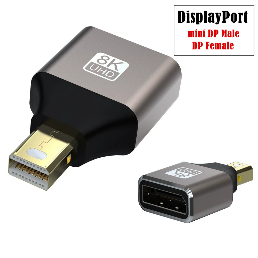 Металлический корпус 8K DP к Mini DisplayPort вращающееся соединение совместимо с Thunderbolt2 поддерживает 8K@60