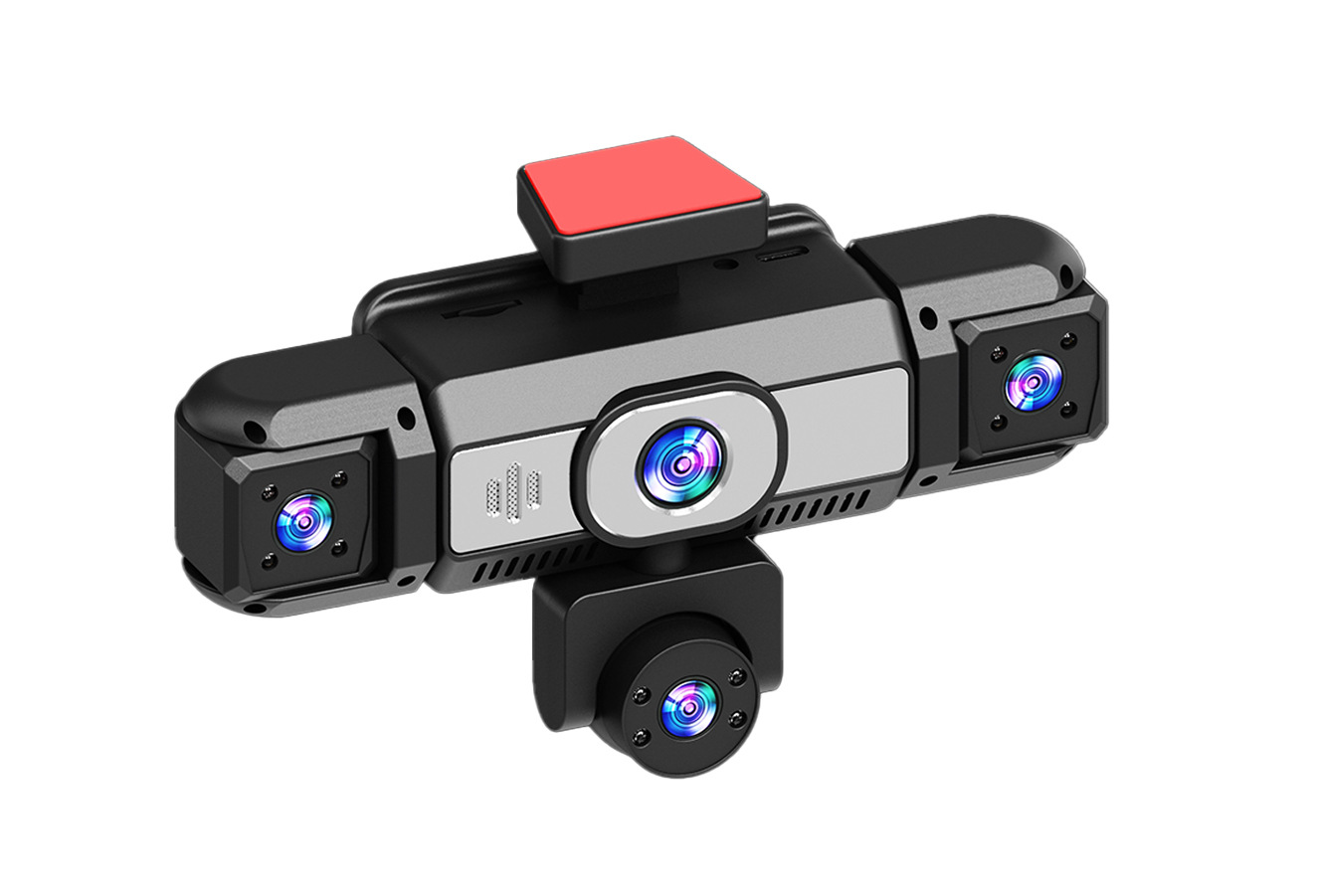 W19-5 lens dash cam, 3.16-inch 1080P HD night vision, five-channel recording, factory-installed camera, 360-degree panoramic view
