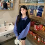 秋季长袖格子新款吊牌