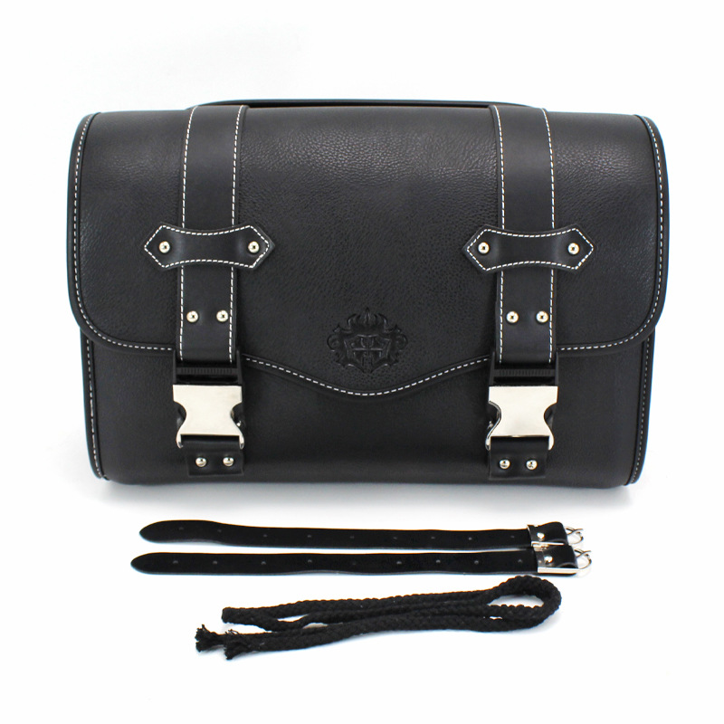 Scooter Motorcycle Django/Ns125L Retro Rear Tail Bag Leather Waterproof Hanging Bag Rear Seat Bag for Riders