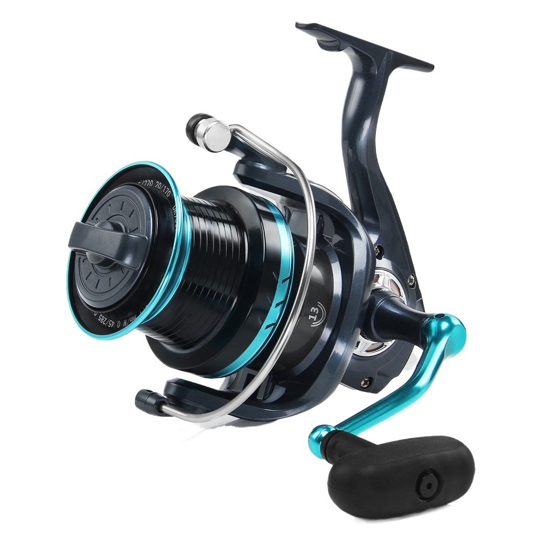 Haodun rueda giratoria al por mayor de metal negro rueda de pesca carretera rueda asiática micro pescado rueda mar Rod rueda objeto grande rueda DK