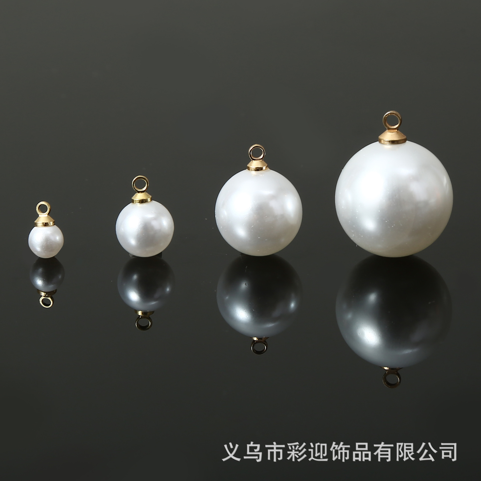 Factory wholesale highlight imitation pearl pendant does not fall off copper cap sheep's eye highlight pearl earrings eardrop brooch accessories