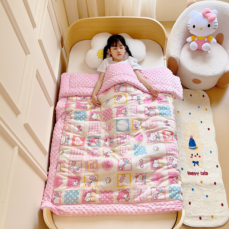 Children's Quilt Autumn and Winter Baby Quilt Baby Newborn Winter Kindergarten Special Thickened Small Blanket Doudou Winter