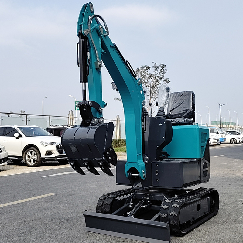Miniexcavadora de 1 tonelada para uso doméstico, para excavación de tierra y zanjas, cargadora de ingeniería, miniexcavadora trituradora, microexcavadora. image 5