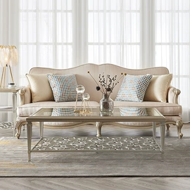 实木床;餐边柜;布艺沙发