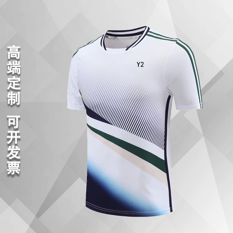 YY Badminton Мужские и женские топы для настольного тенниса быстротушащая летняя футболка с половиной рукава дышащая профессиональная спортивная тренировочная форма