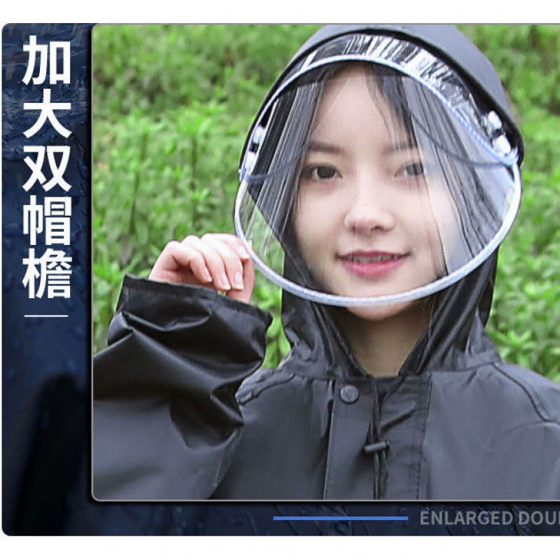 Дождевик цельный велосипедный модный походный для взрослых мужчин и женщин уличный мягкий утолщенный пончо на молнии длинная студенческая защита