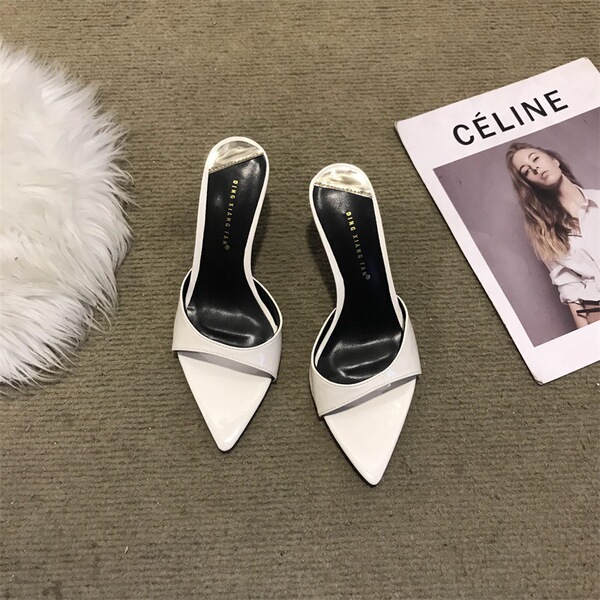 Mules stiletto heels open toe
