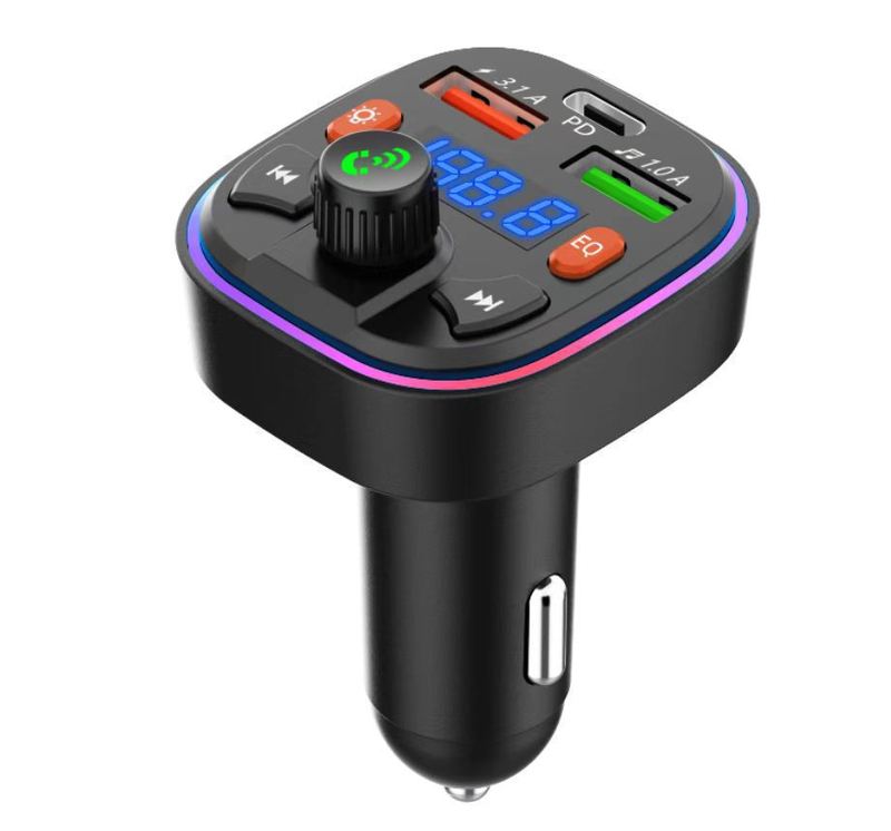 Q5車載bluetooth mp3プレーヤーfmラジオ送信機pd20wフラッシュ充電車載充電器ハンズフリー通話|undefined