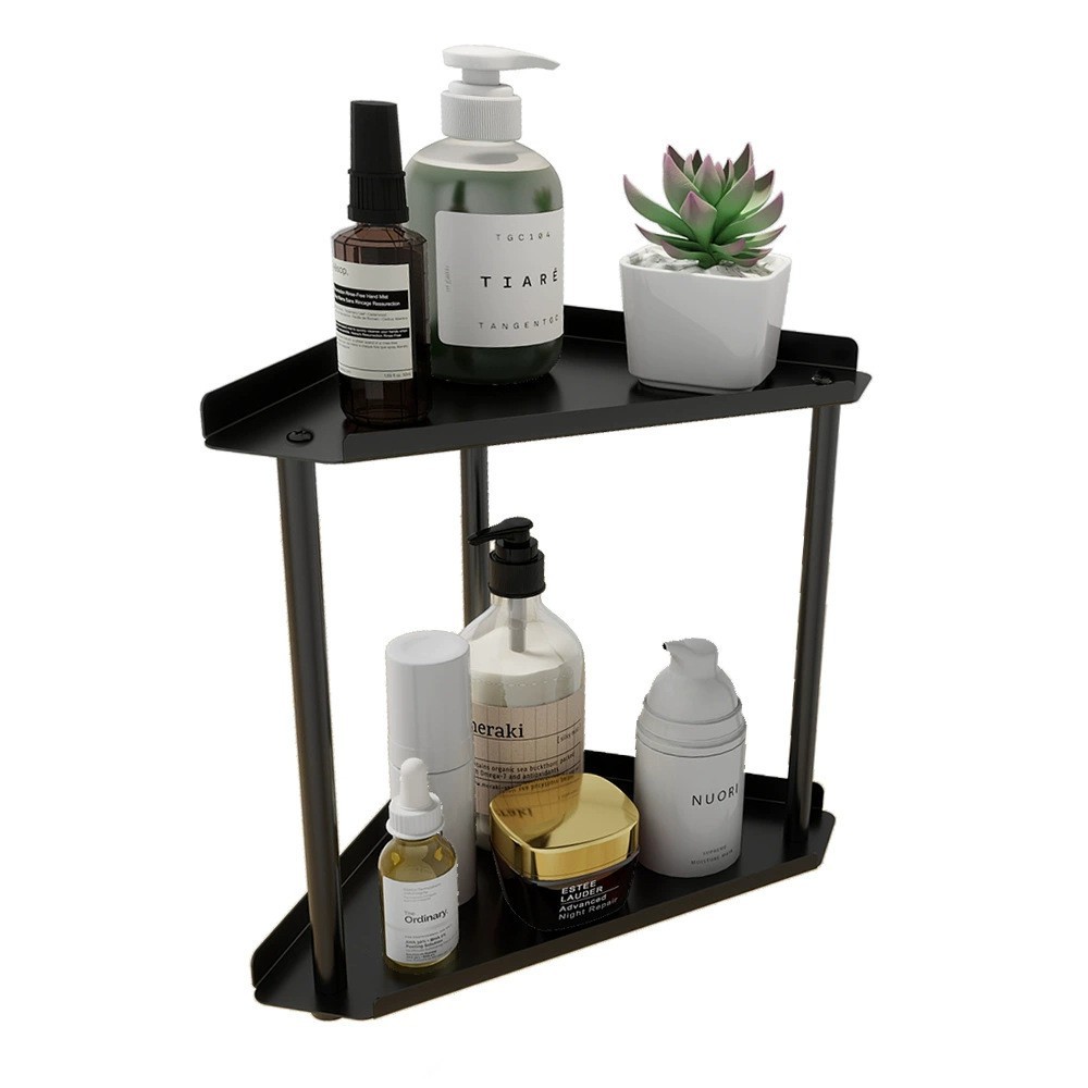 Double-Layer Cosmetics Storage Rack, Skin Care Product, Perfume Storage Rack, Bathroom Organization Rack, Bathroom Countertop Dressing Rack