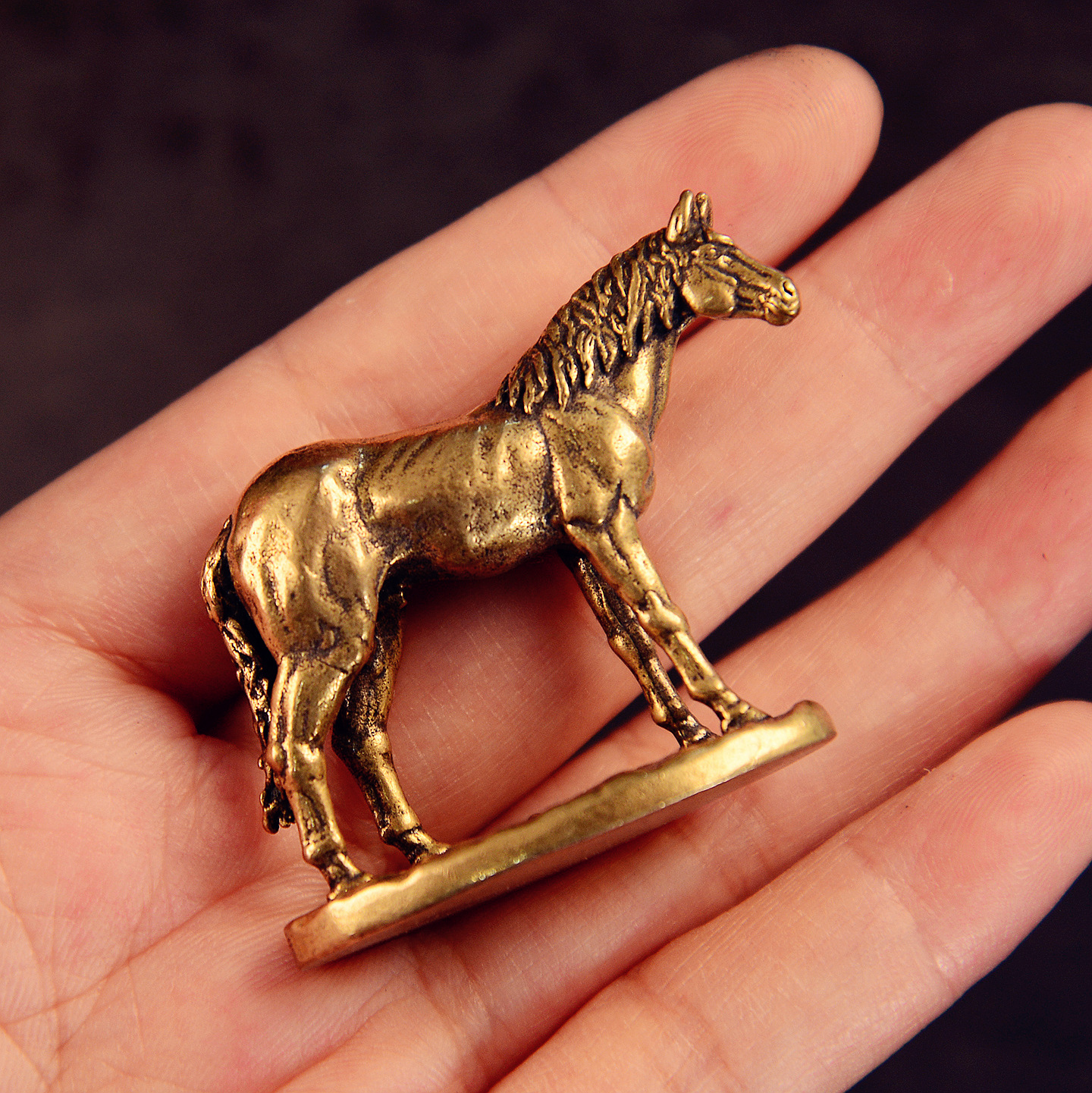 Caballo de latón para el éxito Tang Ma adornos para el hogar adornos de escritorio de oficina té mascota decoración de papel adornos de caballo de cobre