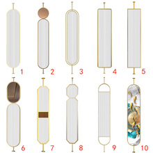 现代长虹玻璃屏风入户简约客餐厅卧室遮挡铁艺不锈钢隔断装饰定