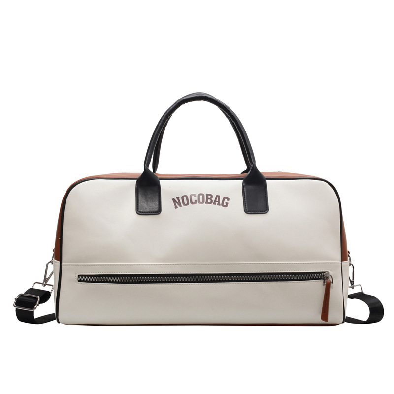 Bolsa de equipaje de gran capacidad de viaje de negocios de corta distancia Nueva bolsa de viaje de color de contraste de moda bolsa de almacenamiento de ropa portátil simple de un hombro