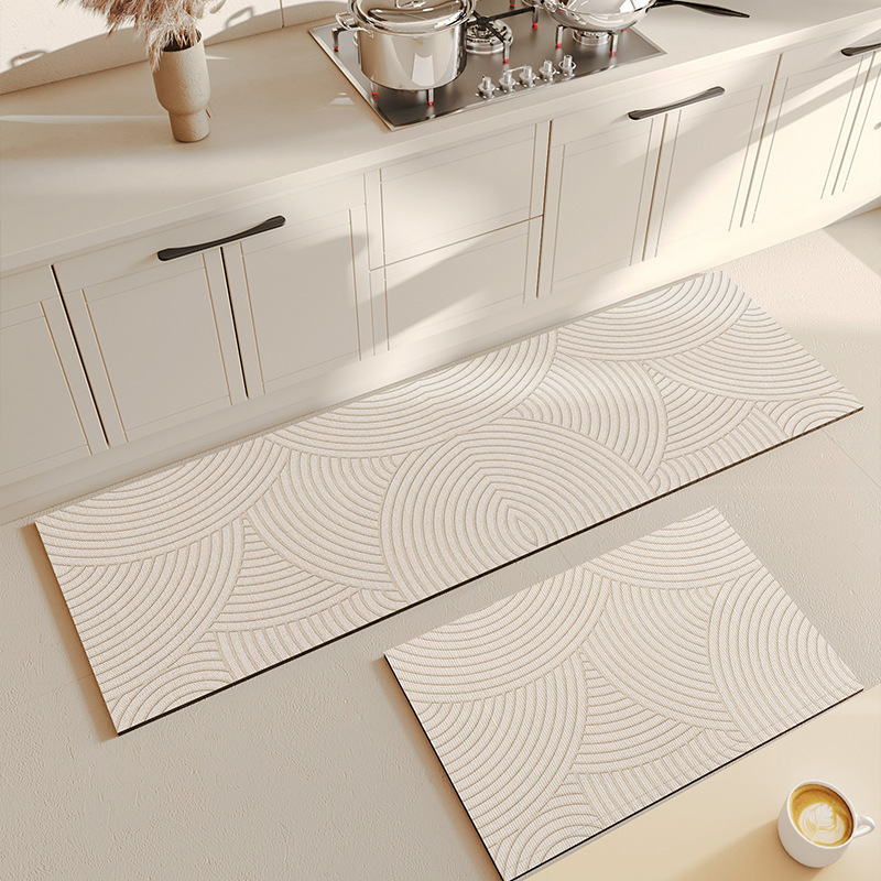 Diatomaceous Earth Floor Mat for Amazon Cross-Border Sales, Simple Kitchen Mat, Water and Oil Absorbent, Dirt-Resistant Mat, Non-Slip Bathroom Mat, Easy to Maintain